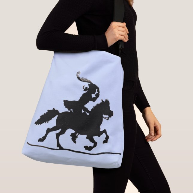 Yankee Doodle silhouette print Crossbody Bag (Close Up)