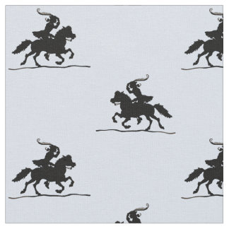 Yankee Doodle silhouette print Fabric
