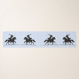 Yankee Doodle silhouette print Scarf