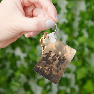 Yankee Doodle & Spirit of 1776 Revolutionary War Keychain