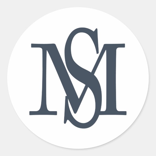 Yankees Baseball 3"  Logo Monogram Envelope Seal (Front)