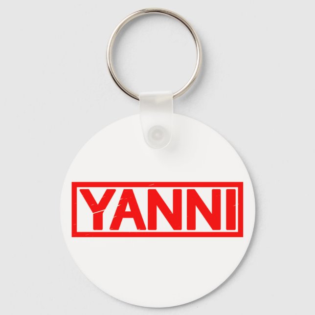 Yanni Stamp Keychain (Front)