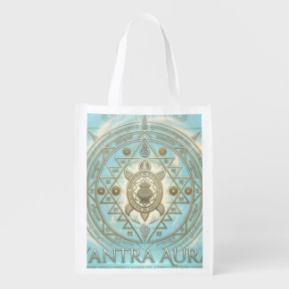 Yantra Aura Brand Logo - Celestial Light Edition Grocery Bag