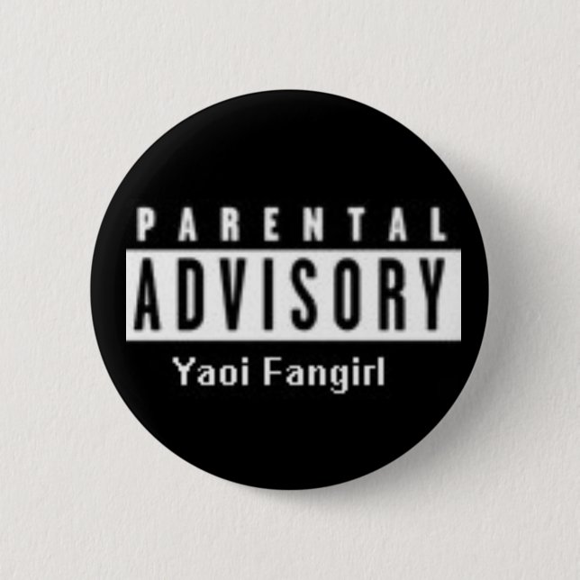 yaoi Fanirl Pinback Button (Front)
