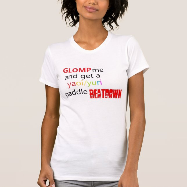 Yaoi/Yuri Paddle Beatdown T-Shirt (Front)