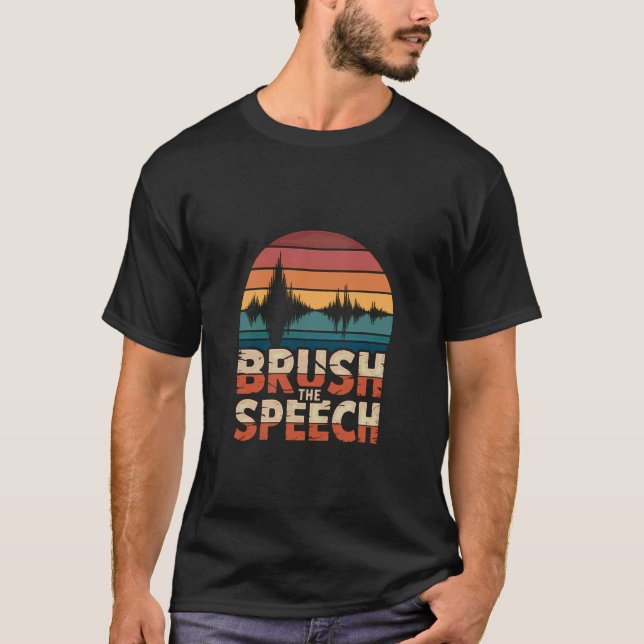 Yapper SLP Retro Palette Speech Therapy Soundwave T-Shirt (Front)