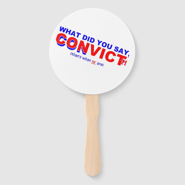 Yappy Clapback  Hand Fan (Front)