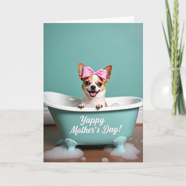 Yappy Dog Mothers Day Wish Card (Front)