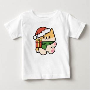 Yappy Howlidays - Cute Christmas Dog Cartoon Baby T-Shirt