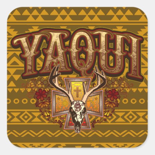 Yaqui Deer Skull Sticker design