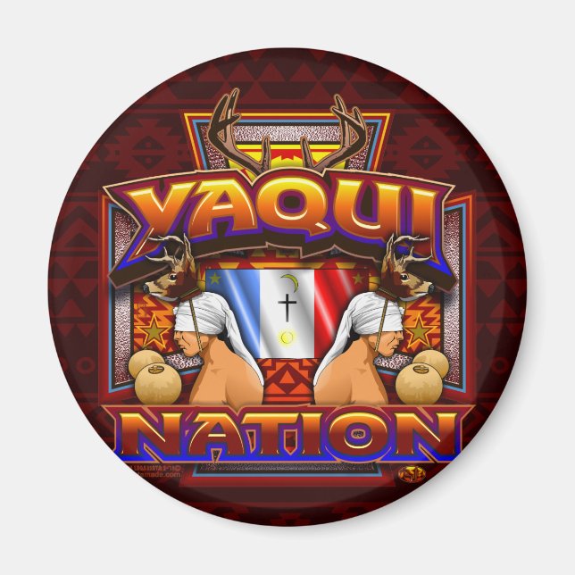 Yaqui Nation Deer Dancer Magnet (Front)