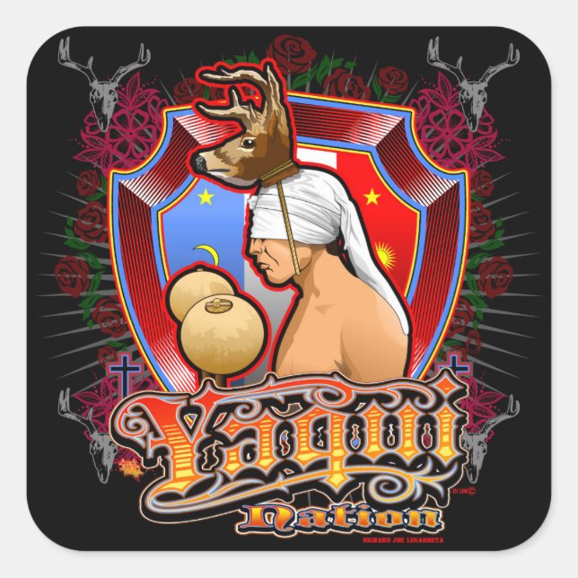 Yaqui Nation Deer Dancer sticker (Front)