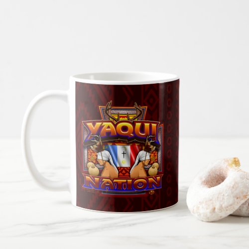 Yaqui Nation Flag Deer Dancer design Coffee Mug