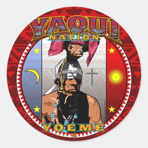 yaqui nation yoeme deer dancer sticker