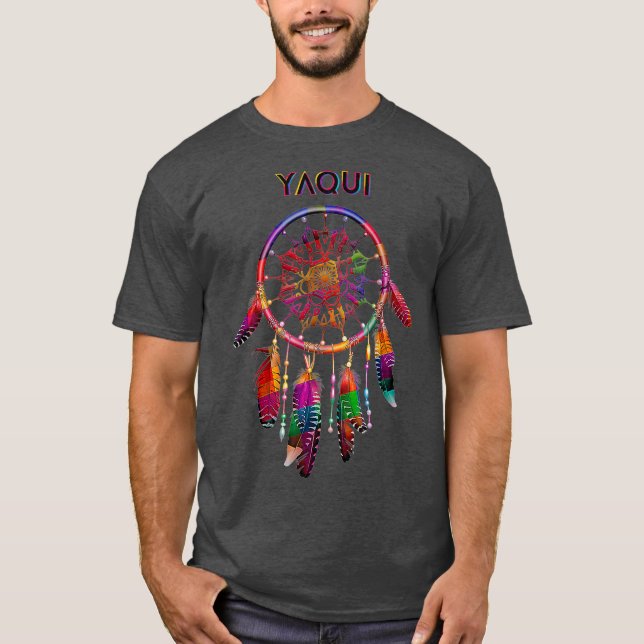 Yaqui Native Mexican Indian Colorful Tribe T-Shirt (Front)