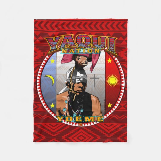 Yaqui Yoeme Deer Dancer Fleece Blanket
