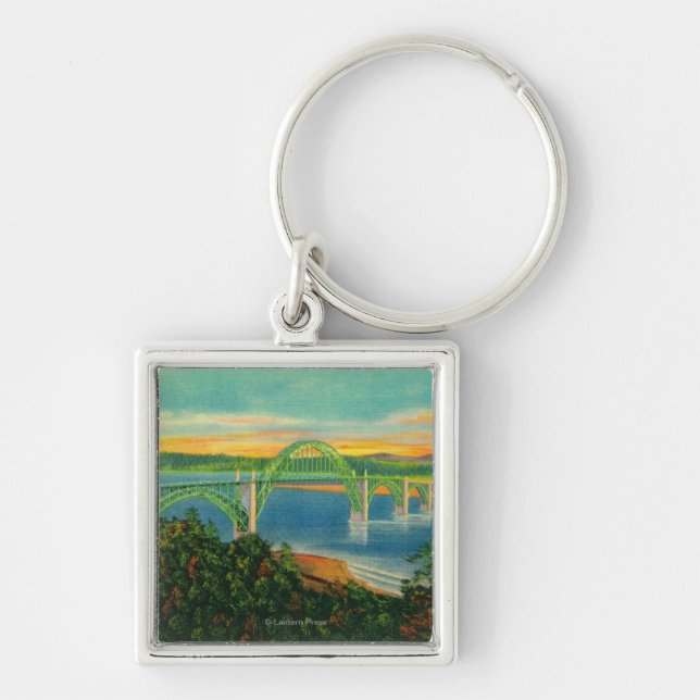 Yaquina Bay BridgeNewport, OR Keychain (Front)