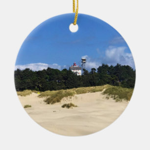 Yaquina Bay Lighthouse, Newport, Oregon Ceramic Ornament