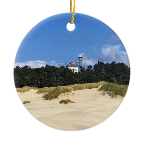 Yaquina Bay Lighthouse, Newport, Oregon Ceramic Ornament