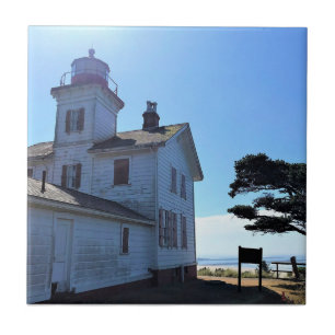 Yaquina Bay Lighthouse, Newport, Oregon Ceramic Tile