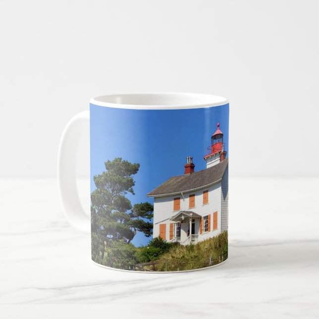 Yaquina Bay Lighthouse, Newport, Oregon Coffee Mug (Front Left)