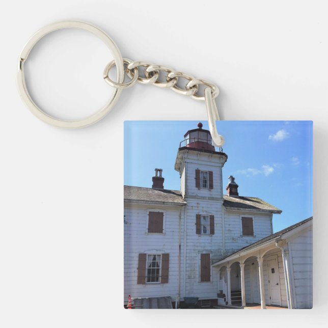 Yaquina Bay Lighthouse, Newport, Oregon Keychain (Front)