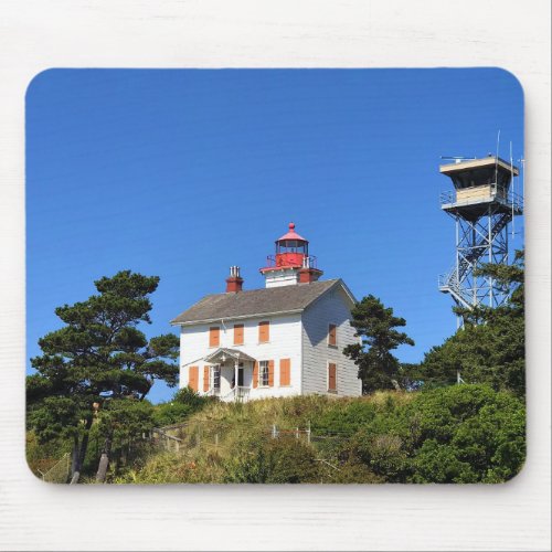 Yaquina Bay Lighthouse Newport Oregon Mouse Pad