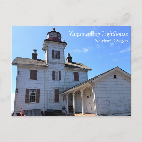 Yaquina Bay Lighthouse Newport Oregon Postcard