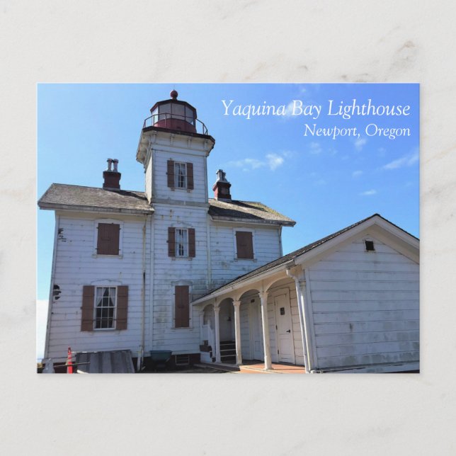 Yaquina Bay Lighthouse, Newport, Oregon Postcard (Front)