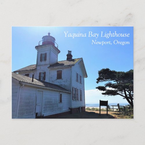 Yaquina Bay Lighthouse Newport Oregon Postcard