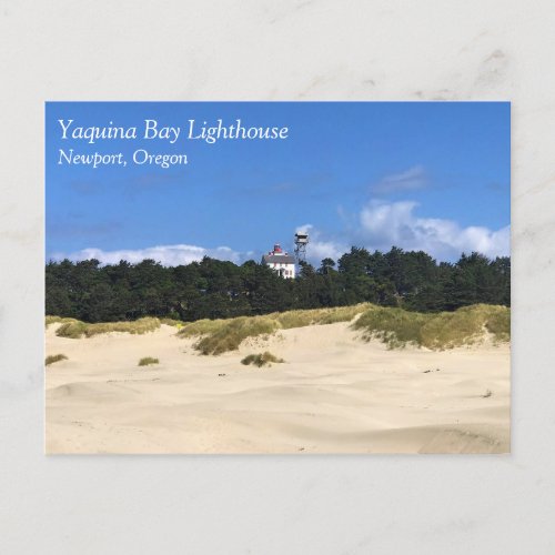 Yaquina Bay Lighthouse Newport Oregon Postcard