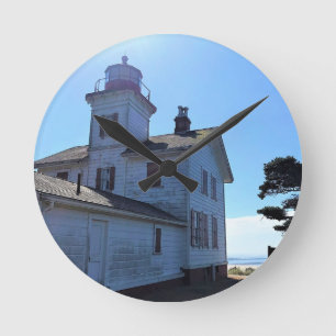 Yaquina Bay Lighthouse, Newport, Oregon Round Clock
