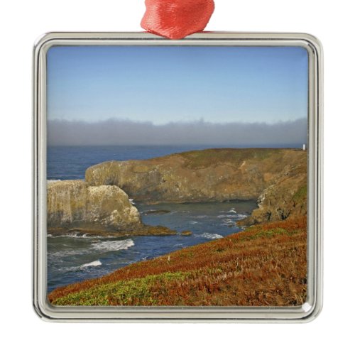 Yaquina Head Lighthouse at Newport Oregon Metal Ornament