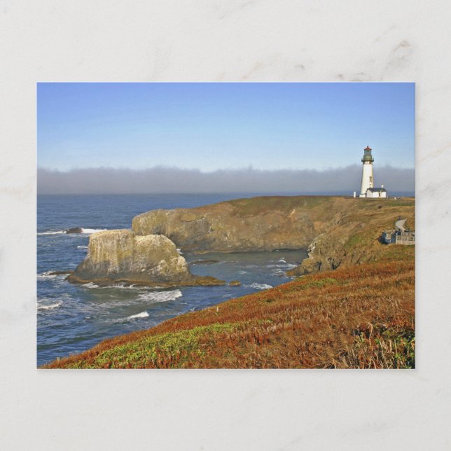 Yaquina Head Lighthouse at Newport Oregon Postcard (Front)