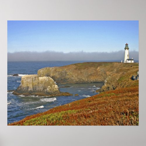 Yaquina Head Lighthouse at Newport Oregon Poster