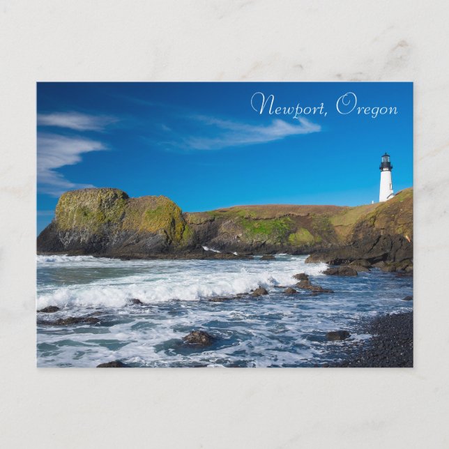 Yaquina Head Lighthouse Coastal Oregon Postcard (Front)