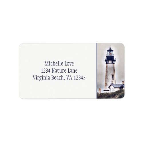 Yaquina Head Lighthouse Newport Oregon Address Label