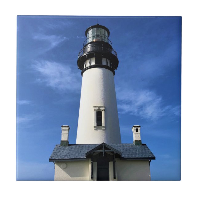 Yaquina Head Lighthouse, Newport, Oregon Ceramic Tile (Front)