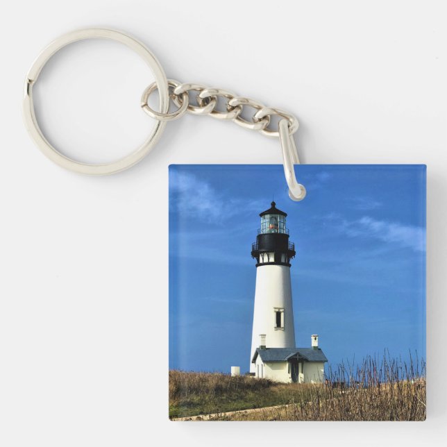 Yaquina Head Lighthouse, Newport, Oregon Keychain (Front)