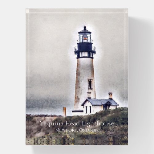 Yaquina Head Lighthouse Newport Oregon Paperweight