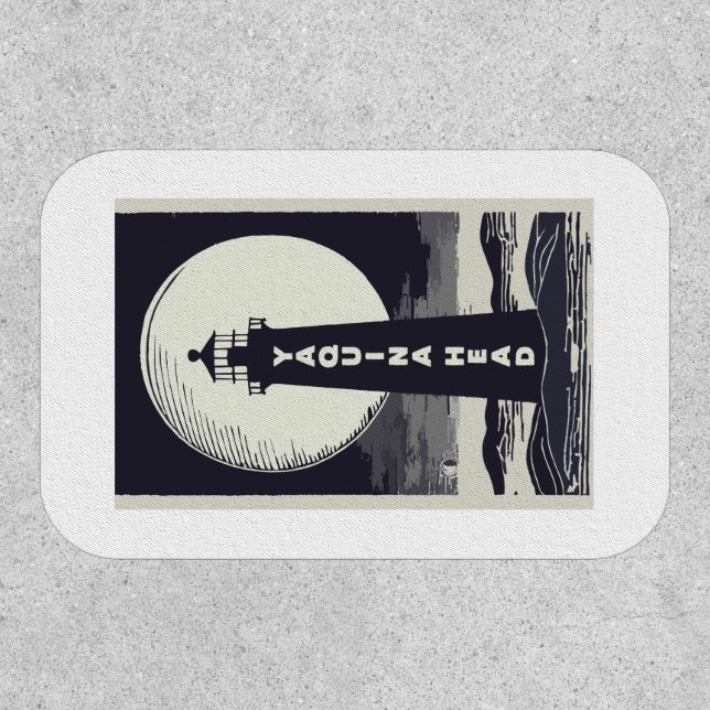 Yaquina Head Lighthouse Oregon Moon Patch (Front)