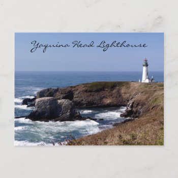 Yaquina Head Lighthouse Oregon Postcard by luvtravel at Zazzle