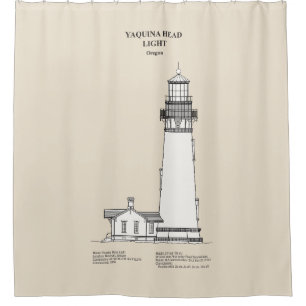 Yaquina Head Lighthouse - Oregon - SBD Shower Curtain
