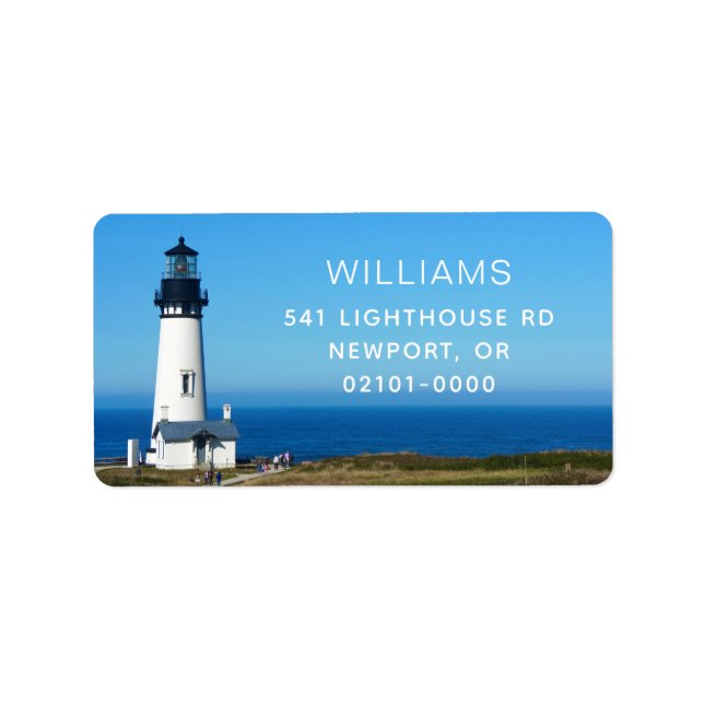 Yaquina Head Lighthouse Return Address Label (Front)