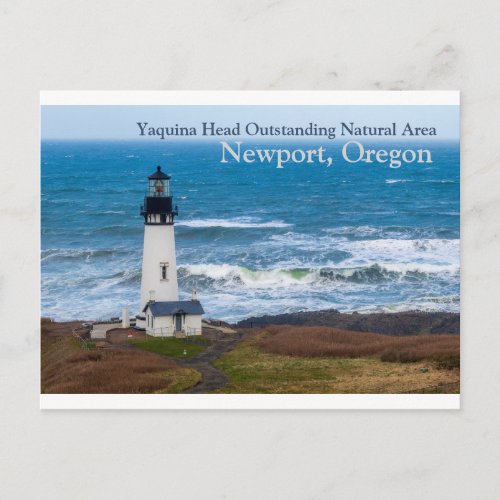 Yaquina Head Outstanding Natural Area Lighthouse Postcard