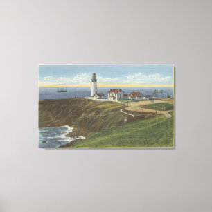 Yaquina Light House on Yaquina Head Canvas Print