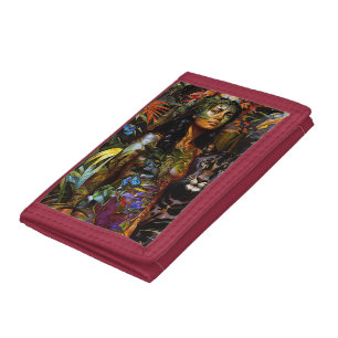 “Yaraquim” Jaguar Blossom - Women In Amazonia Tri-fold Wallet