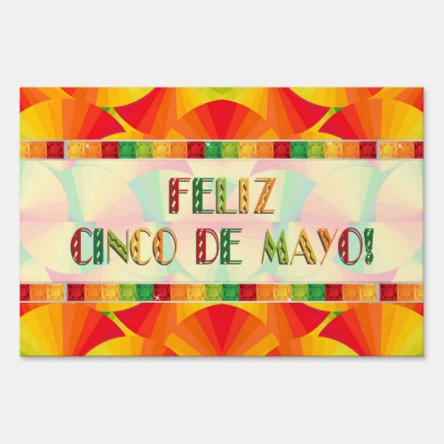 Yard Card _ Citrus Fans _ Feliz Cinco de Mayo Sign