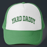 Yard Daddy Funny Lawn Mowing Dad Gardening Dad Trucker Hat<br><div class="desc">Claim your title with this bold “Yard Daddy” trucker hat — perfect for dads who rule the lawn with style,  stripes,  and serious mower swagger. The ultimate shirt for backyard legends! A funny gift for Father's Day,  birthdays,  or weekend warriors who take grass cutting seriously (but not too seriously).</div>