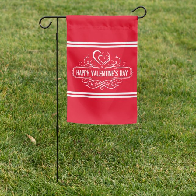 Yard Flag-Valentine's Garden Flag (In SItu)